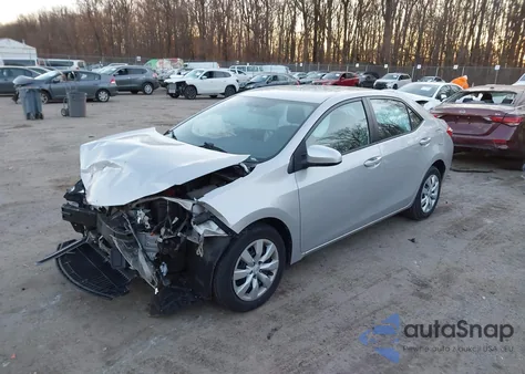 2016 Toyota Corolla Le z USA, uszkodzony, nr VIN 2T1BURHE4GC615216